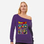 Saiyan Fighter-Womens-Off Shoulder-Sweatshirt-spoilerinc