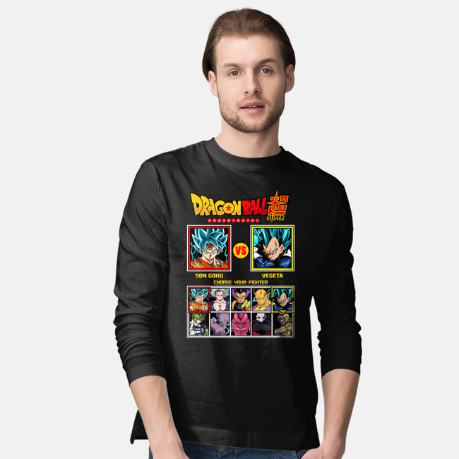 Saiyan Fighter-Mens-Long Sleeved-Tee-spoilerinc