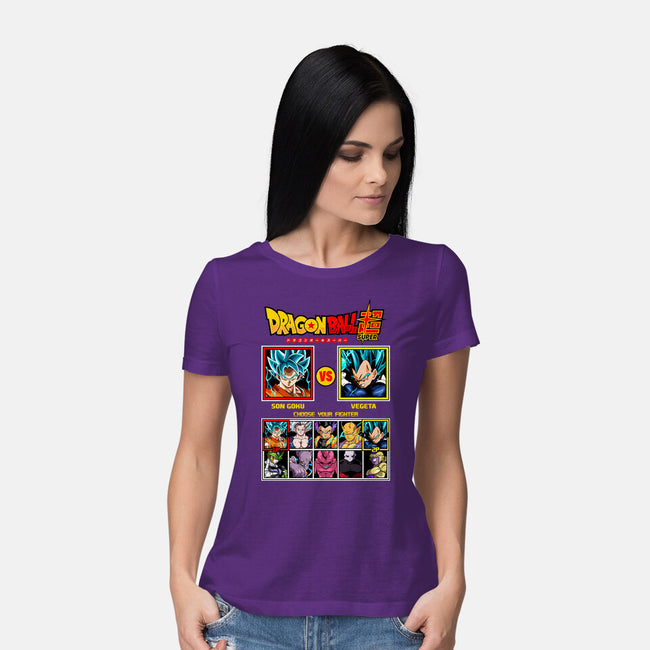 Saiyan Fighter-Womens-Basic-Tee-spoilerinc