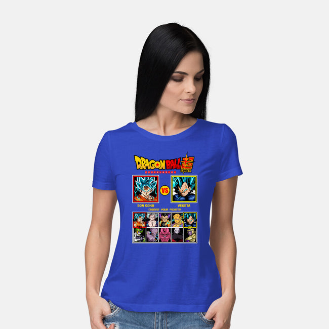 Saiyan Fighter-Womens-Basic-Tee-spoilerinc