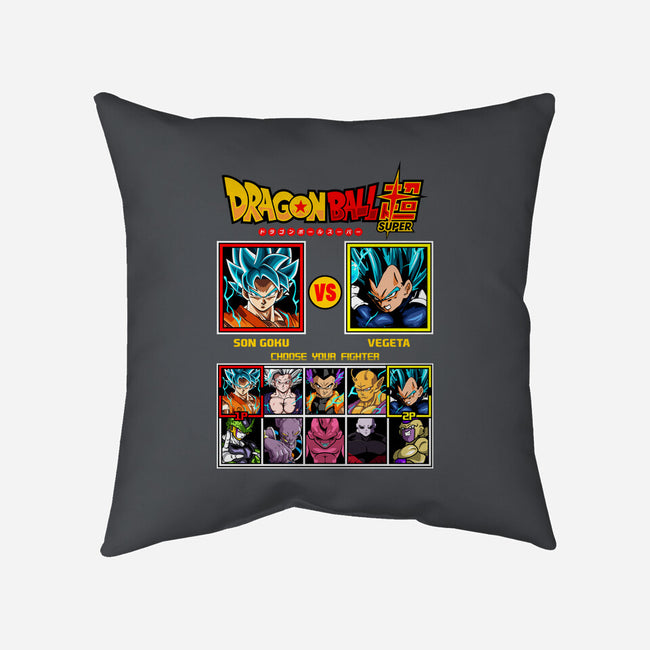 Saiyan Fighter-None-Removable Cover-Throw Pillow-spoilerinc