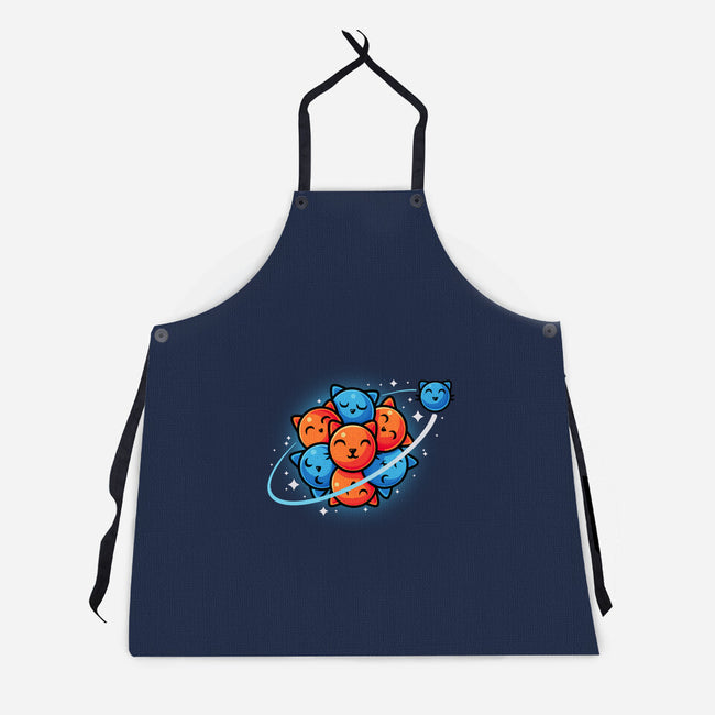 Cat Atom-Unisex-Kitchen-Apron-erion_designs