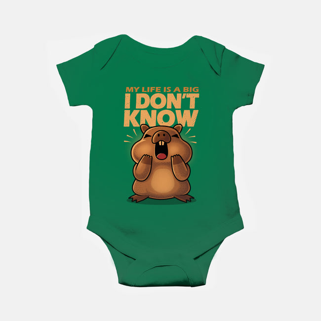 Confused Capybara-Baby-Basic-Onesie-erion_designs