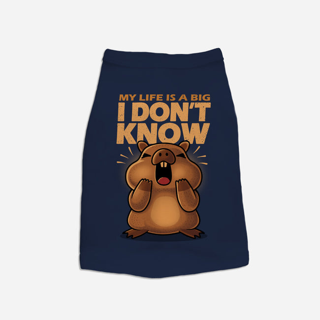 Confused Capybara-Dog-Basic-Pet Tank-erion_designs