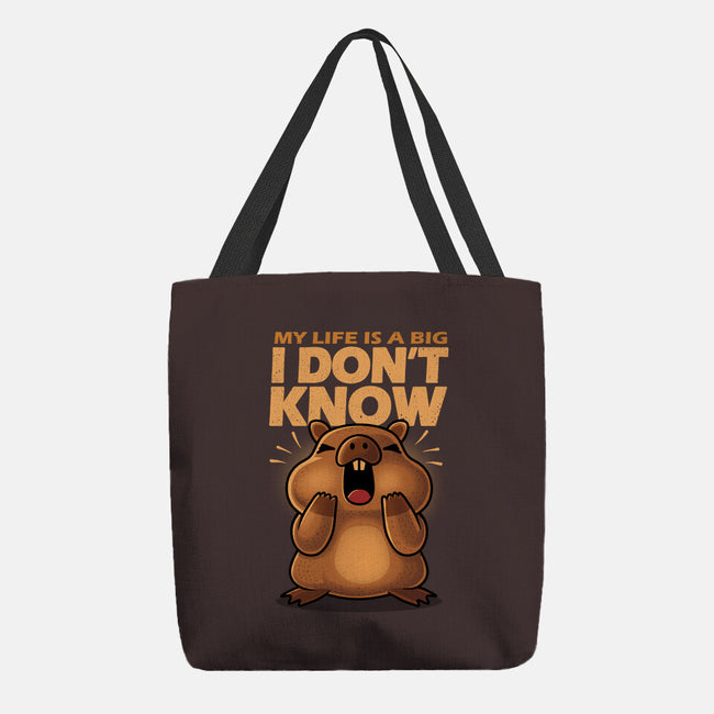 Confused Capybara-None-Basic Tote-Bag-erion_designs