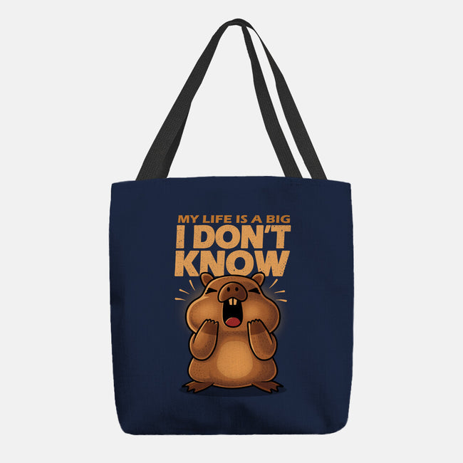 Confused Capybara-None-Basic Tote-Bag-erion_designs