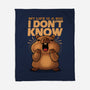 Confused Capybara-None-Fleece-Blanket-erion_designs