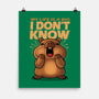 Confused Capybara-None-Matte-Poster-erion_designs