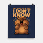 Confused Capybara-None-Matte-Poster-erion_designs