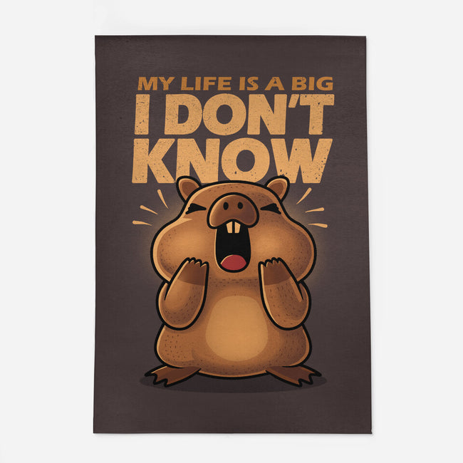 Confused Capybara-None-Indoor-Rug-erion_designs