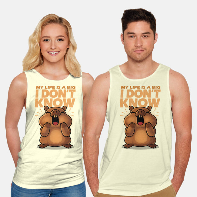 Confused Capybara-Unisex-Basic-Tank-erion_designs