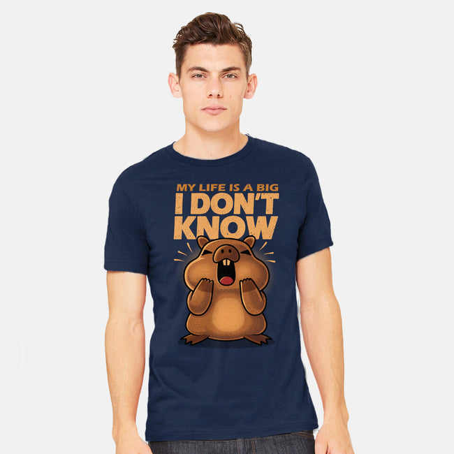 Confused Capybara-Mens-Heavyweight-Tee-erion_designs