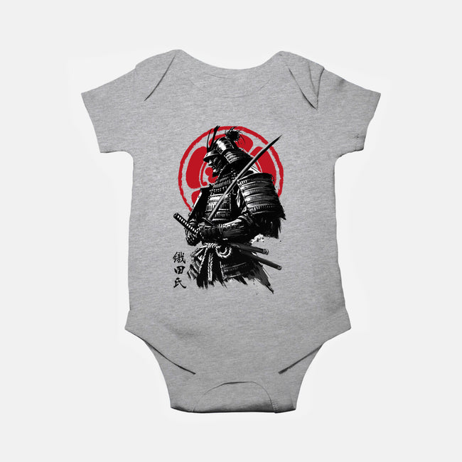 Samurai Clan Oda-Baby-Basic-Onesie-DrMonekers