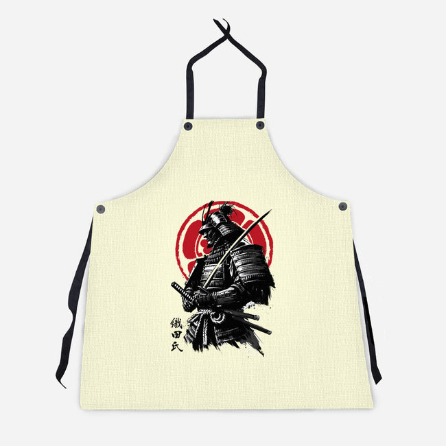 Samurai Clan Oda-Unisex-Kitchen-Apron-DrMonekers