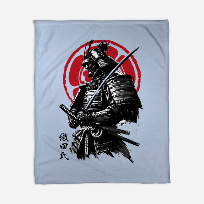 Samurai Clan Oda-None-Fleece-Blanket-DrMonekers