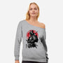 Samurai Clan Oda-Womens-Off Shoulder-Sweatshirt-DrMonekers