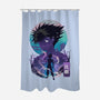 Dark Dragon-None-Polyester-Shower Curtain-dandingeroz