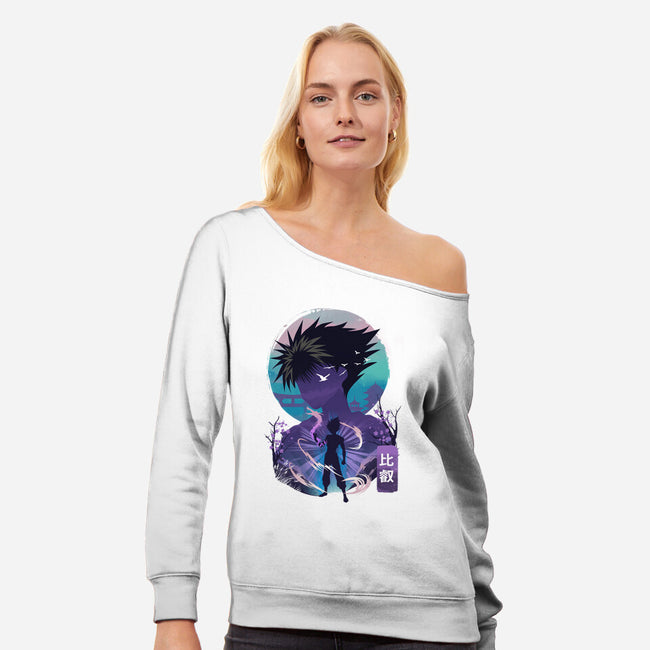 Dark Dragon-Womens-Off Shoulder-Sweatshirt-dandingeroz