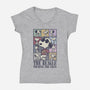 Eras Of The Beagle-Womens-V-Neck-Tee-kg07