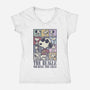 Eras Of The Beagle-Womens-V-Neck-Tee-kg07