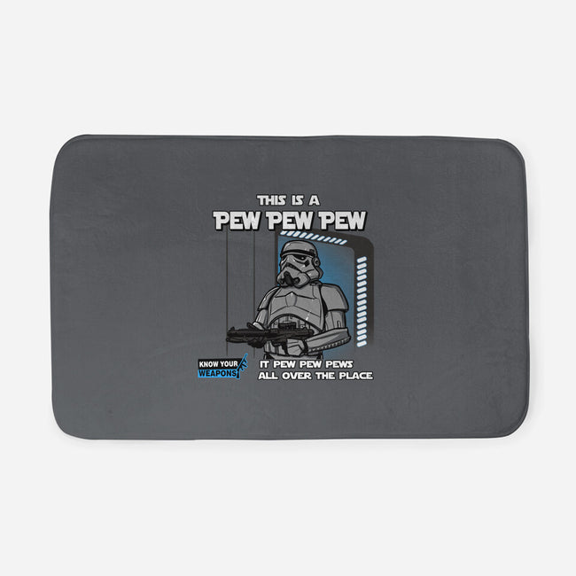 Pew Pew Pew-None-Memory Foam-Bath Mat-AndreusD