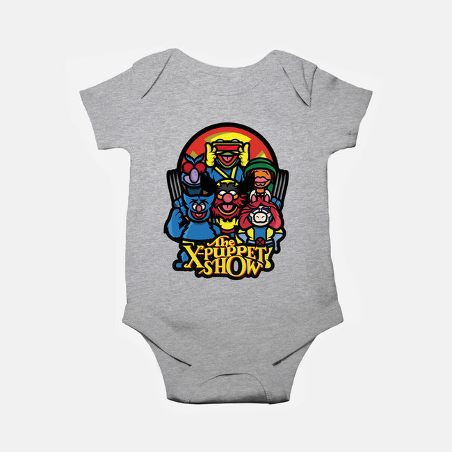 The X-Puppet Show-Baby-Basic-Onesie-jrberger