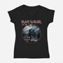 Iron Vader-Womens-V-Neck-Tee-retrodivision