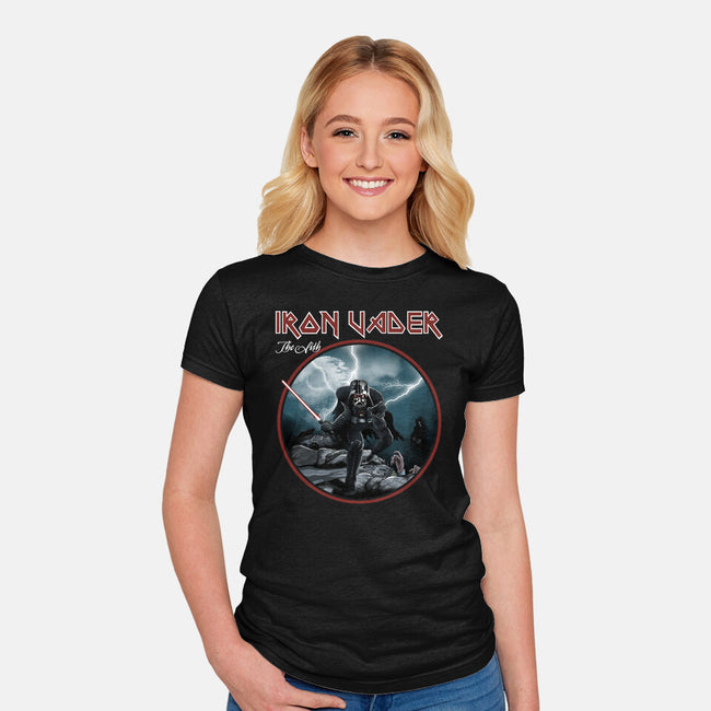 Iron Vader-Womens-Fitted-Tee-retrodivision