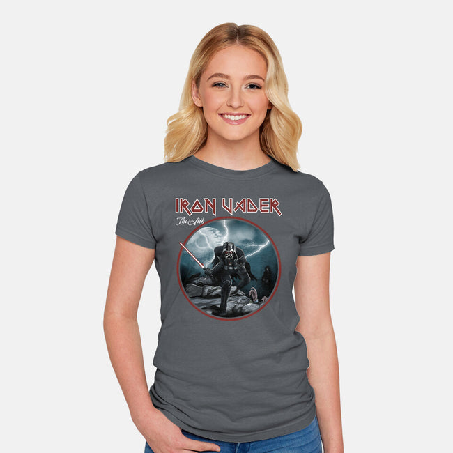 Iron Vader-Womens-Fitted-Tee-retrodivision