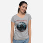 Iron Vader-Womens-V-Neck-Tee-retrodivision