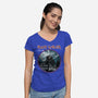 Iron Vader-Womens-V-Neck-Tee-retrodivision