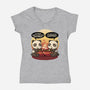 Panda Life-Womens-V-Neck-Tee-erion_designs