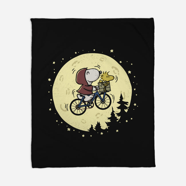 To The Moon-None-Fleece-Blanket-Xentee