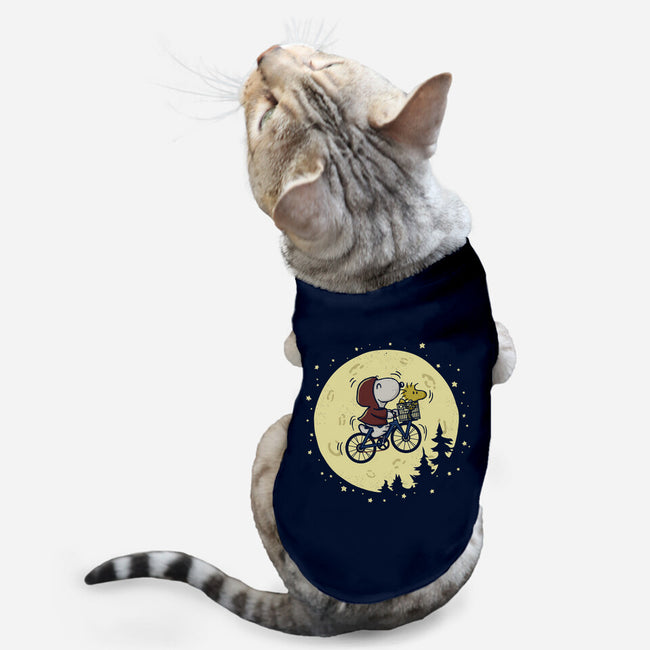 To The Moon-Cat-Basic-Pet Tank-Xentee