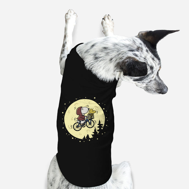 To The Moon-Dog-Basic-Pet Tank-Xentee