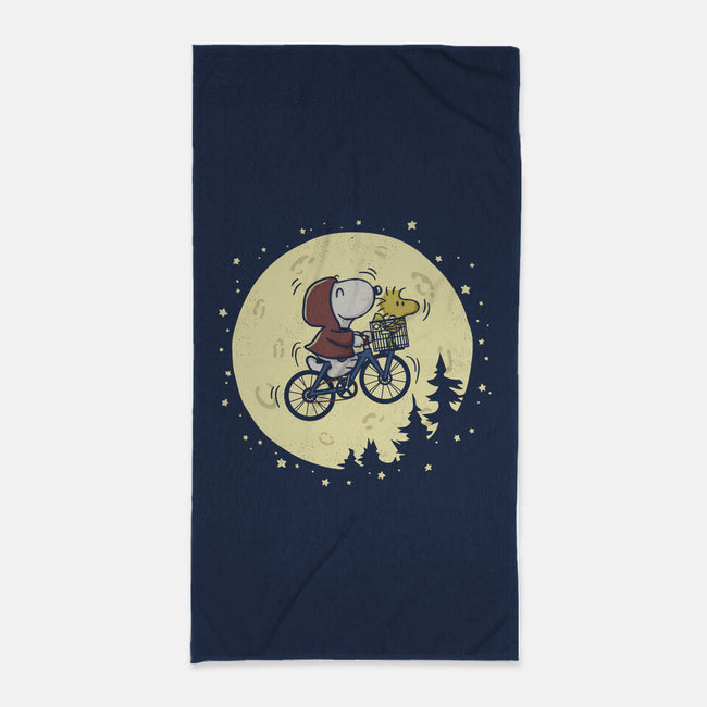 To The Moon-None-Beach-Towel-Xentee