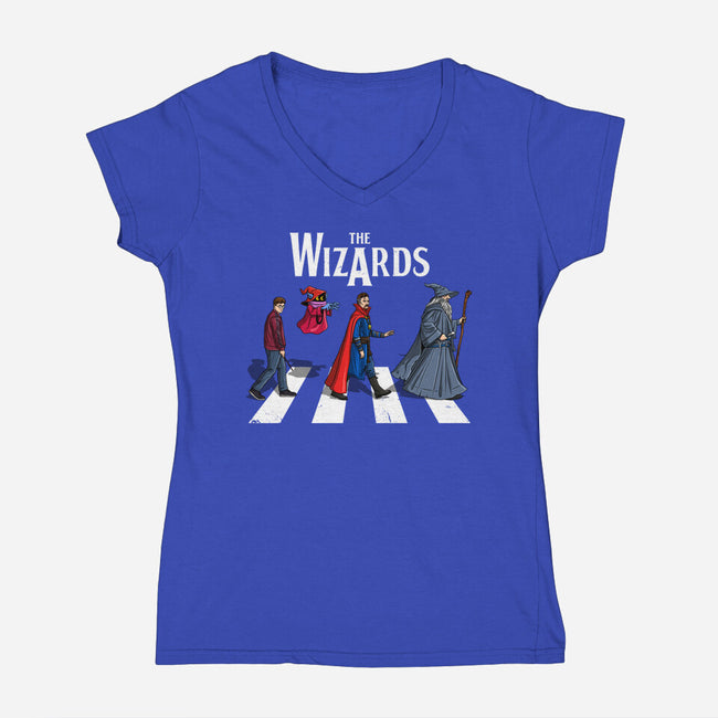 The Wizards Road-Womens-V-Neck-Tee-drbutler