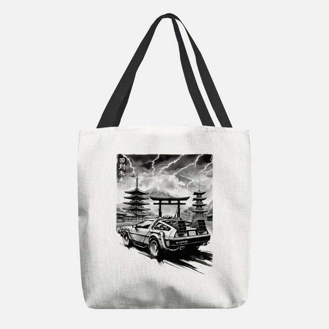 Back To The Japan Temple-None-Basic Tote-Bag-DrMonekers