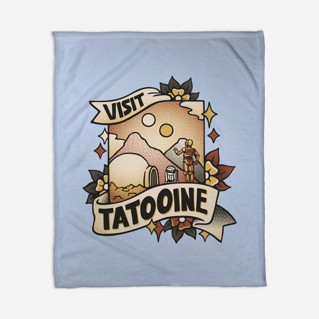 Visit Tatooine Tattoo-None-Fleece-Blanket-tobefonseca