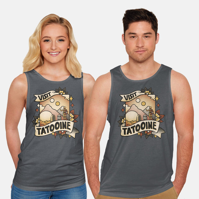 Visit Tatooine Tattoo-Unisex-Basic-Tank-tobefonseca