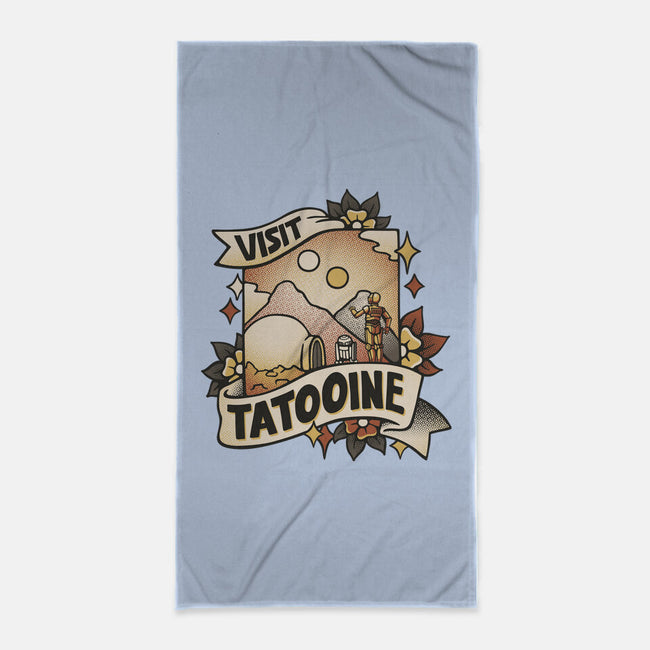 Visit Tatooine Tattoo-None-Beach-Towel-tobefonseca