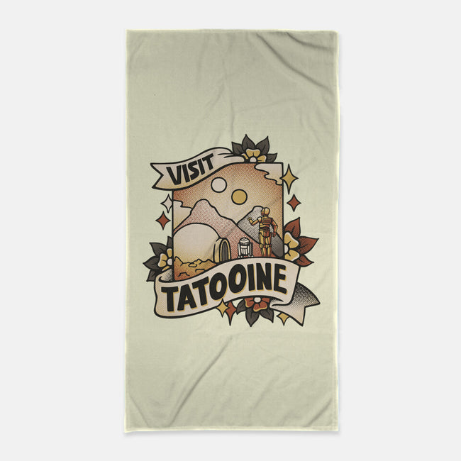 Visit Tatooine Tattoo-None-Beach-Towel-tobefonseca