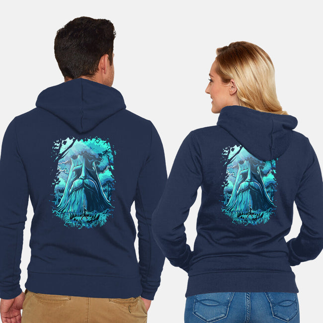 Hyrule Forest Hero-Unisex-Zip-Up-Sweatshirt-Diego Oliver