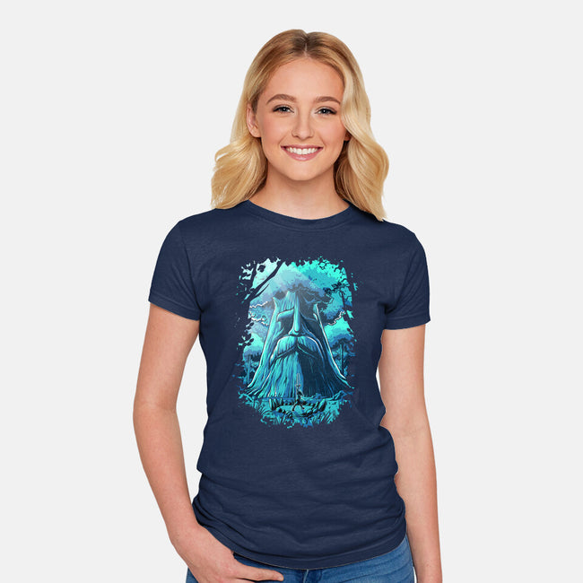 Hyrule Forest Hero-Womens-Fitted-Tee-Diego Oliver