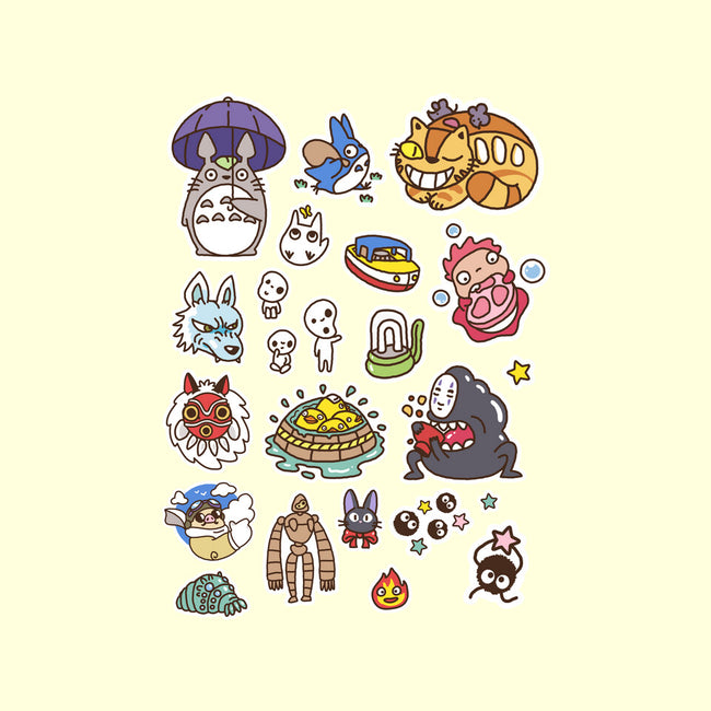 Ghibli Cuties-None-Indoor-Rug-demonigote