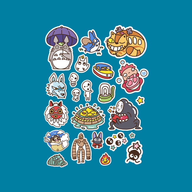 Ghibli Cuties-None-Glossy-Sticker-demonigote