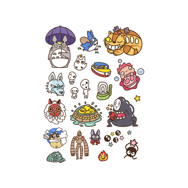 Ghibli Cuties-None-Glossy-Sticker-demonigote