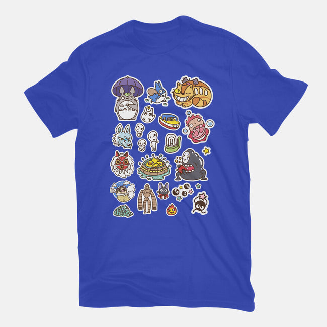 Ghibli Cuties-Womens-Fitted-Tee-demonigote