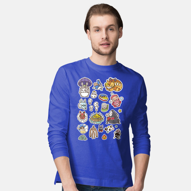 Ghibli Cuties-Mens-Long Sleeved-Tee-demonigote