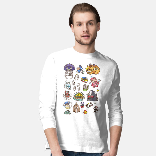 Ghibli Cuties-Mens-Long Sleeved-Tee-demonigote